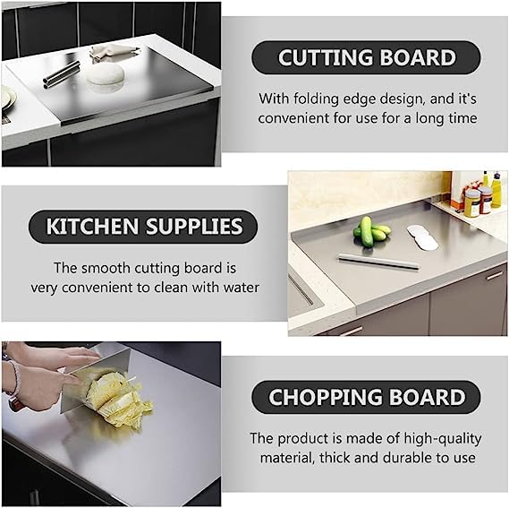 Stainless Steel Chopping Board & Kitchen Countertop